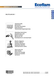Ecoflam MULTIFLAM D 200.1 PAB TC GN SR 400-50 Manual De Uso