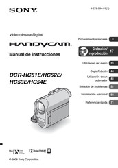 Sony DCR-HC52E Manual De Instrucciones