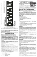 Dewalt DW082 Manual De Instrucciones