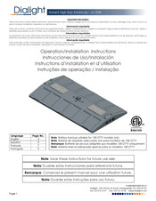 Dialight UL1598 Instrucciones De Uso