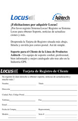 ashtech Locus Manual De Instrucciones