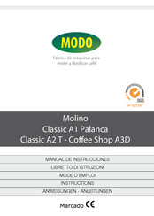 MODO Molino Classic A1 palanca Manual De Instrucciones