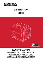 Honda EU30i Manual De Explicaciones