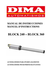 Dima Automatismos BLOCK 240 Manual De Instrucciones