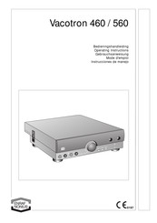 Enraf Nonius Vacotron 460 Instrucciones De Manejo