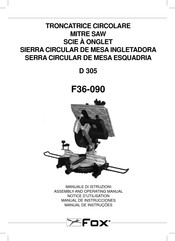 Fox F36-090 Manual De Instrucciones