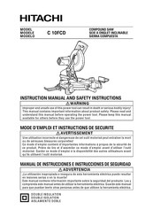 Hitachi C 10FCD Manual De Instrucciones E Instrucciones De Seguridad