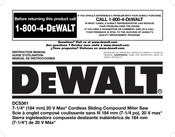 DeWalt DCS361 Manual De Instrucciones