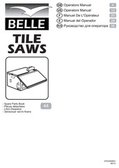 Belle TILE SAWS Manual Del Operador