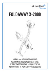 Skandika Fitness FOLDAWAY X-2000 Instrucciones De Montaje