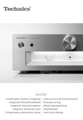 Technics SU-G700 Instrucciones De Funcionamiento