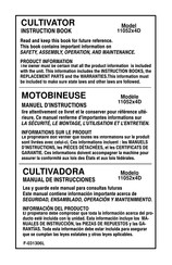 Murray 11052x4D Cultivators Manual De Instrucciones