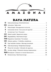 Amazonas Kaya Instrucciones De Uso