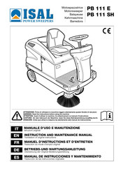 Isal PB 111 E Manual De Instrucciones Y Mantenimiento