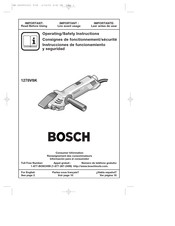 Bosch 1278VSK Instrucciones De Funcionamiento Y Seguridad