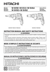 Hitachi W 6VA4 Manual De Instrucciones E Instrucciones De Seguridad