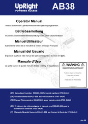 Upright AB38 Manual Del Usuario