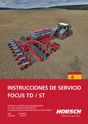 horsch FOCUS TD Instrucciones De Servicio