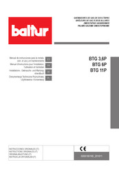baltur BTG 11P Manual De Instrucciones