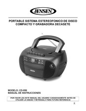 Jensen CD-550 Manual De Instrucciones