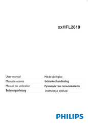 Philips HFL2819 Serie Manual Del Usuario