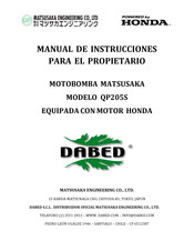 Honda QP205S Manual De Instrucciones Y Del Propietario