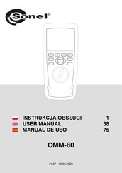 Sonel CMM-60 Manual De Uso