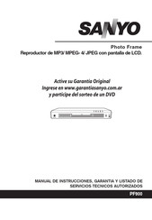 Sanyo PF900 Manual De Instrucciones