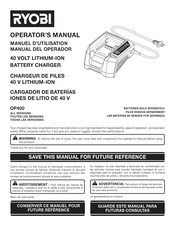 Ryobi OP400 Manual Del Operador