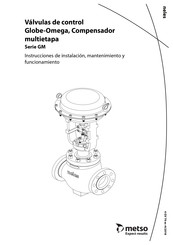 metso neles Globe-Omega GM Serie Instrucciones De Instalacion, Mantenimiento Y Funcionamiento