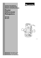 Makita RP1101 Manual De Instrucciones