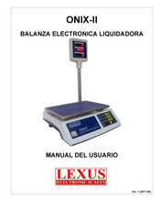 Lexus Electronic Scales ONIX-II Manual Del Usuario