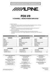 Alpine PDX-V9 Manual De Instrucciones