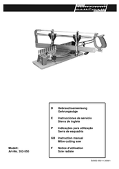 Bruder Mannesmann Werkzeuge 352-550 Instrucciones De Servicio