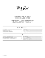 Whirlpool 3DWED4800YQ2 Manual De Uso Y Cuidado