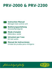 Refco PRV-2000 Manual De Instrucciones