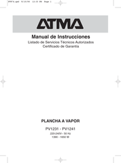 ATMA PV1231 Manual De Instrucciones