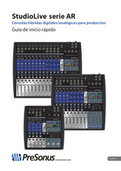 PRESONUS StudioLive AR Serie Guia De Inicio Rapido