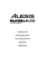 Alesis MultiMix4 USB Manual De Inicio Rápido