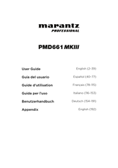 Marantz professional PMD661MKIII Guia Del Usuario