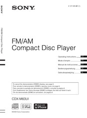 Sony CDX-M60UI Manual De Instrucciones