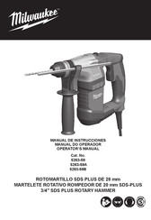 Milwaukee SDS PLUS 5263-59 Manual De Instrucciones