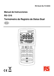 RS Components RS-1316 Manual De Instrucciones