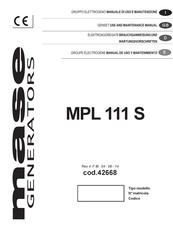 Mase MPL 111 S Manual De Uso Y Mantenimiento