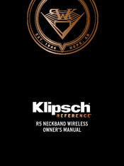 Klipsch R5 Manual Del Proprietário