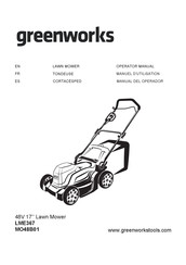 GreenWorks LME367 Manual Del Operador