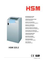 HSM Classic 225.2 Instrucciones De Servicio
