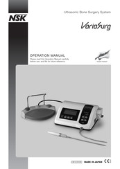 NSK VarioSurg Manual Del Operador