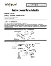 Whirlpool GC2000PE Instrucciones De Instalacion Y Uso