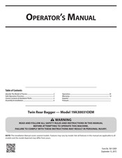 Mtd 19A30031OEM Manual Del Operador